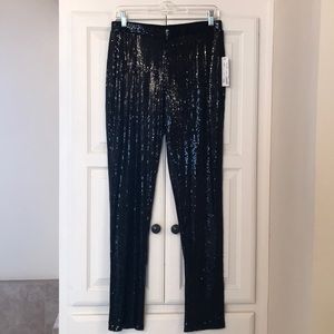 NWT AZI Black Sequin Leggings